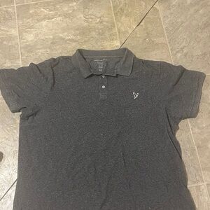 American Eagle Outfitters Charcoal Polo Shirt